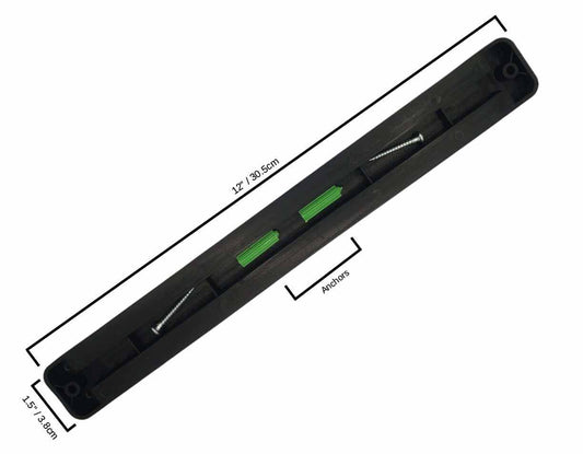 Kitchen Knife Set Kit | Red Handle & Black Magnetic Rack